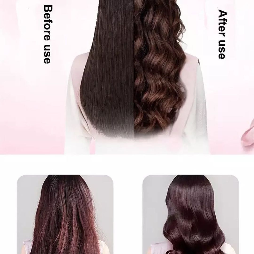 Modelador De Cabelo Recarregável P/ Ondulação