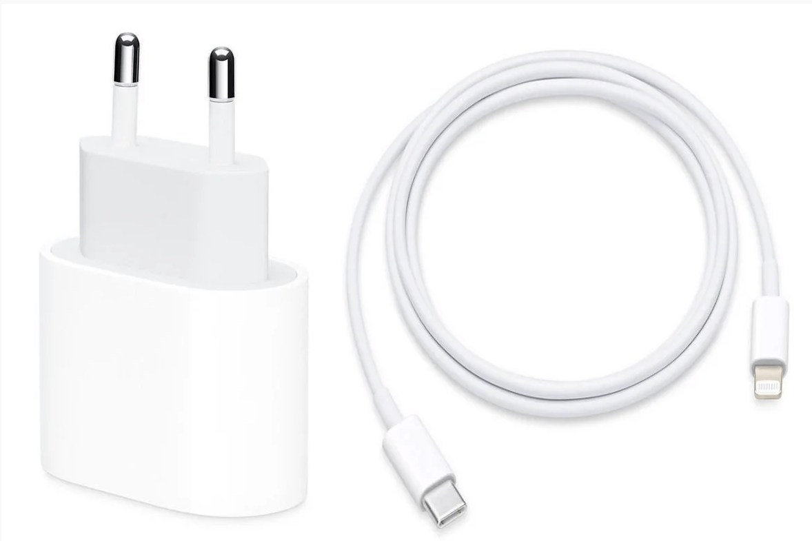 Carregador 20W e Cabo USB-C Lightning iPhone